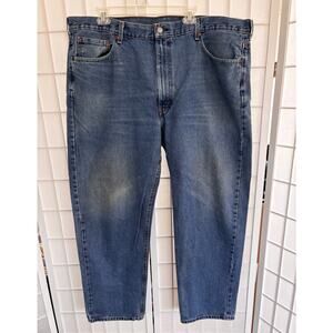 Levi’s 550 Relaxed Fit Men’s Jeans 44x32 Medium Wash Denim Classic Red Tab
